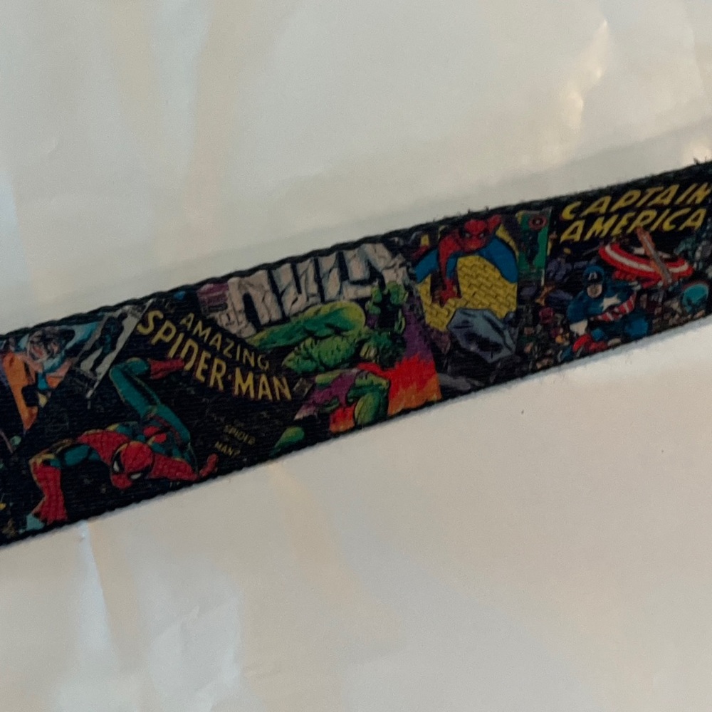 X-men marvel super hero Ratchet Belt Hulk Spider Man Thor Iron Man comics 45” L - Picture 3 of 15